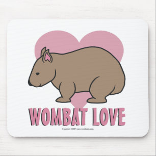 Wombat Love II Mouse Mat
