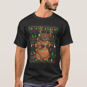 Wombat Lover Family Matching Ugly Wombat Christmas T-Shirt
