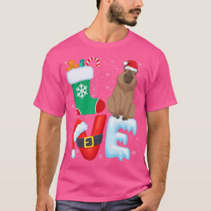 Wombat Lover Wombat Wearing Santa Hat Christmas Xm T-Shirt