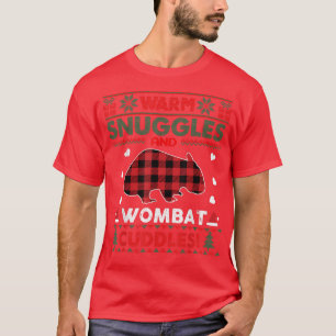 Wombat Lovers Xmas Gifts Cute Wombat Christmas Ugl T-Shirt