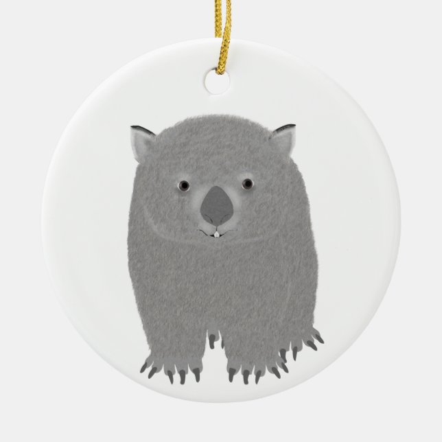Wombat Ornament (Front)
