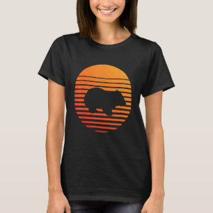 Wombat Shadow Silhouette In Front Of A Sun T-Shirt