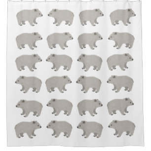 Wombat Shower Curtain