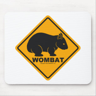 Wombat Sign Mouse Mat