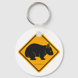 Wombat Sign (no text) Key Ring