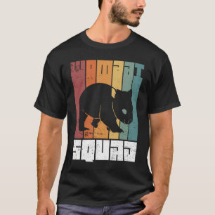 Wombat Squad Cute Australian Wildlife Rodent Anima T-Shirt