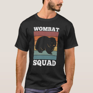 Wombat Squad Nature Rodent Wildlife Animals T-Shirt