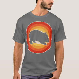 Wombat Sunset Retro for Men Women Boys Girls Kids  T-Shirt