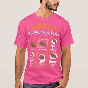 Wombat Things I Do In My Free Time Wombat T-Shirt