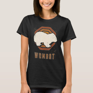 Wombat Vintage Retro Classic Animal Love T-Shirt
