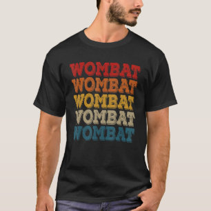 Wombat Vintage Retro Wombat Saying Design T-Shirt