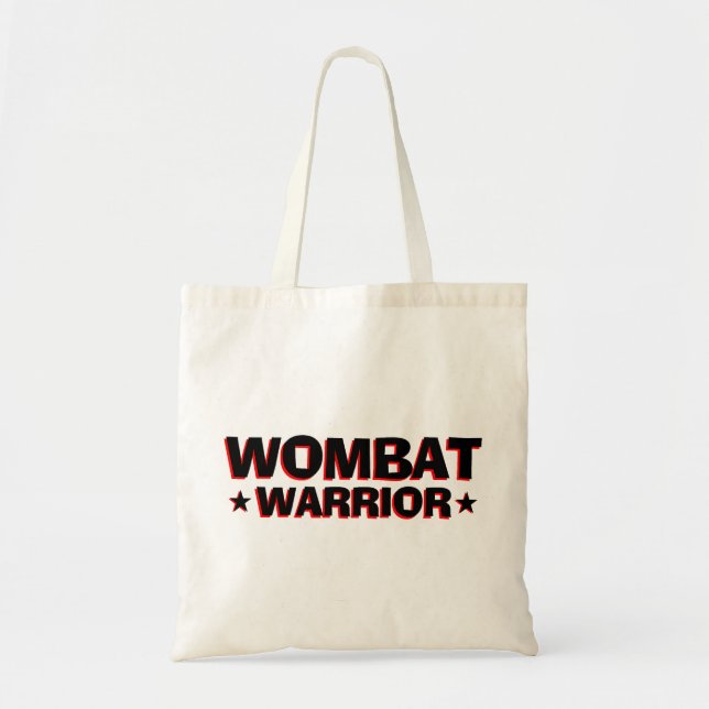 Wombat Warrior Tote Bag (Front)