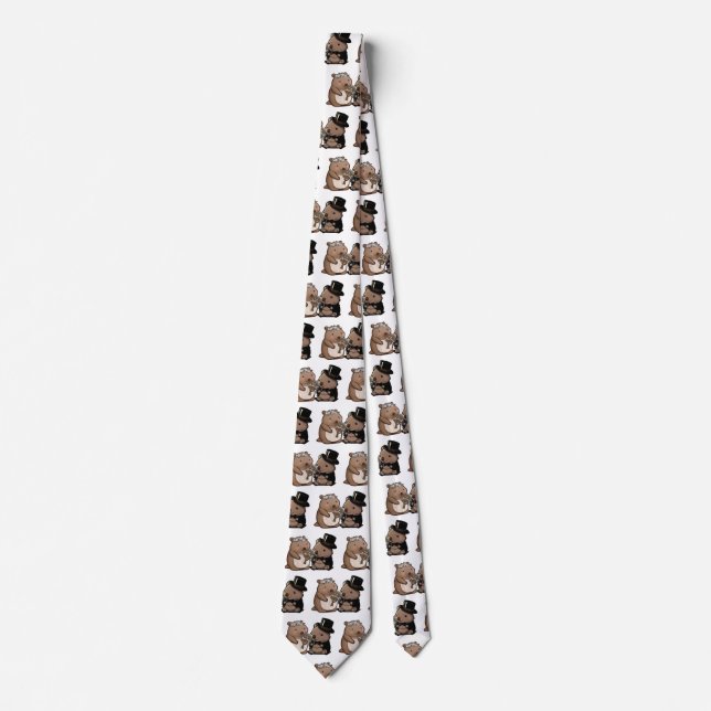 Wombat Wedding Tie (Front)