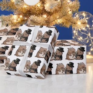 Wombat Wedding Wrapping Paper