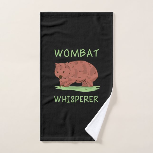 Wombat Whisperer  Hand Towel (Hand Towel)