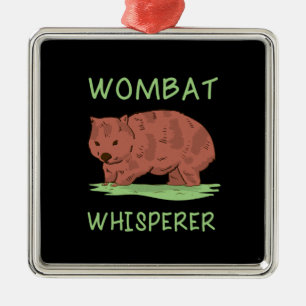 Wombat Whisperer Metal Tree Decoration