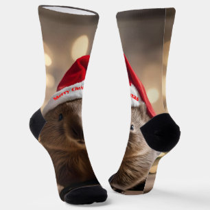 "Wombat Wonderland: A Cozy Christmas Eve" Socks