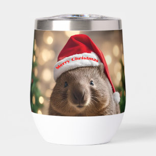 "Wombat Wonderland: A Cozy Christmas Eve" Stemless