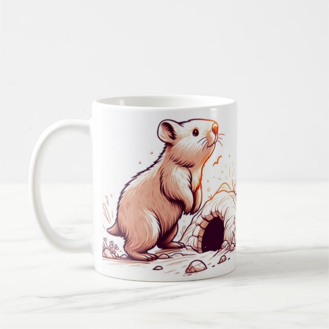 Wombat Wonderland Mug” Coffee Mug (Left)