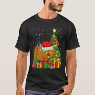 Wombat Xmas Tree Lighting Santa Hat Wombat Christm T-Shirt