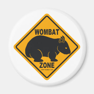 Wombat Zone Sign Magnet