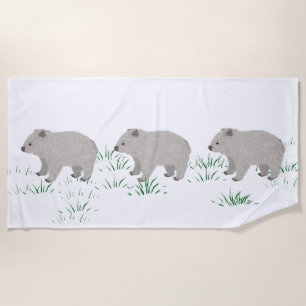 Wombats Beach Towel