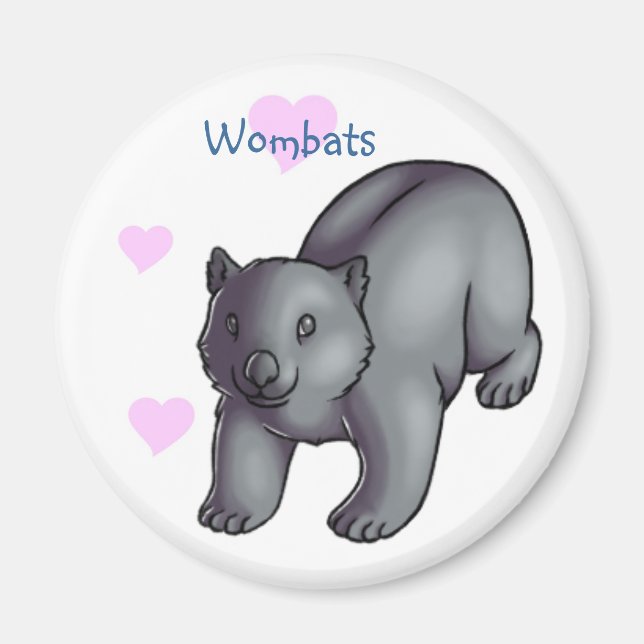 Wombats Magnet (Front)