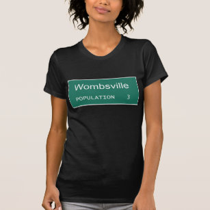 Wombsville Population 3   Pregnant with Triplets T-Shirt