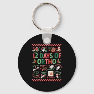 Women 12 Days Of Ortho Christmas Orthopedic Winter Key Ring