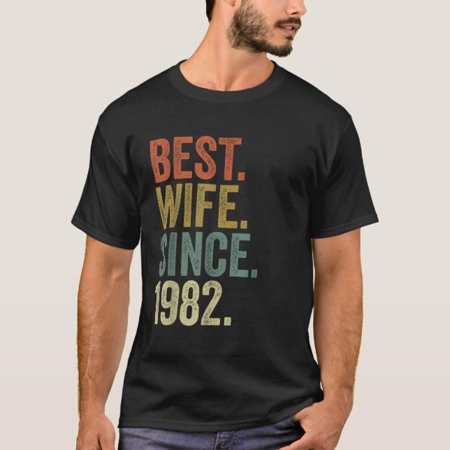 Women 40th Wedding Anniversary Shirts Best Wife Si (Front)