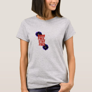 Women 4th of July Patriotic T-Shirt USA Flag