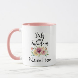 Women 60th Birthday Custom Mug Gift