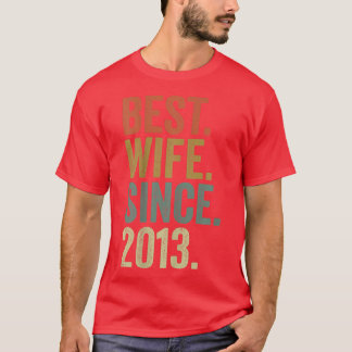 Women 9th Wedding Anniversary s, Best Wife Since 2 T-Shirt