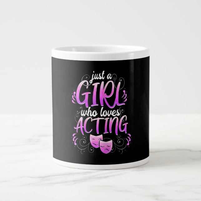 Women Actress Girl Acting Broadway Musicals Acter Large Coffee Mug (Front)