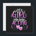 Women Actress Girl Acting Broadway Musicals Acter Thank You Card<br><div class="desc">Women Actress Girl Acting Broadway Musicals Acter</div>