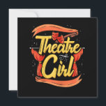 Women Actress Girl Musical Broadway Actress Acter Thank You Card<br><div class="desc">Women Actress Girl Musical Broadway Actress Acter</div>