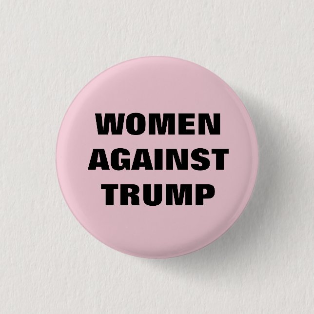 Women against Donald Trump 2020 3 Cm Round Badge (Front)