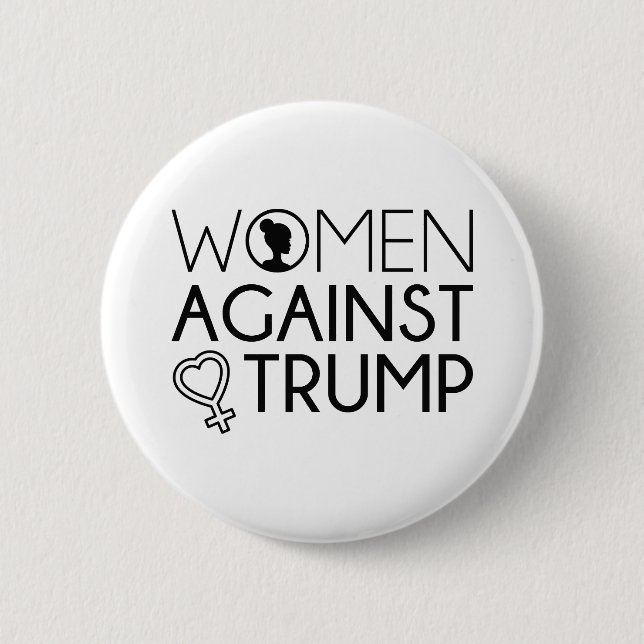 Women Against Trump 6 Cm Round Badge (Front)