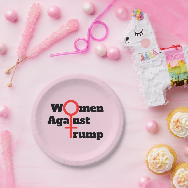 Women Against Trump Paper Plate (Party)