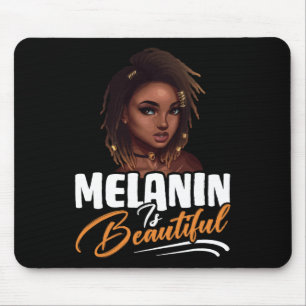 Women American Afro Queen Black Pride Melanin Is B Mouse Mat