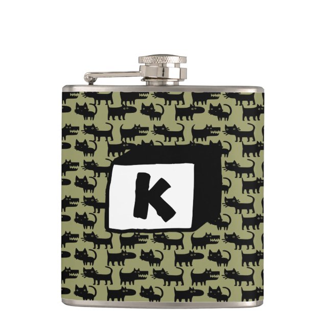 Women and Cats Will Do As They Please Flask (Front)