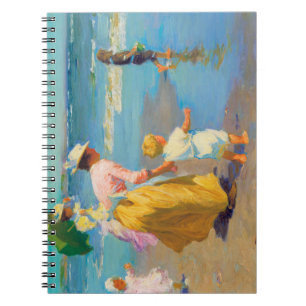 Women and children at the beach Edward Potthast Notebook