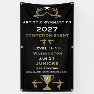 Women And Girls Artistic Gymnastics Banner
