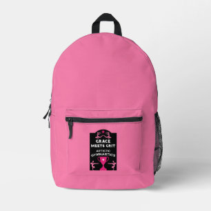Women And Girls Artistic Gymnastics Printed Backpack