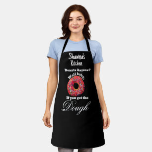 Women Aprons, Funny Dough Doughnut Baker Humour Apron