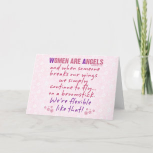 Women are Angels Card