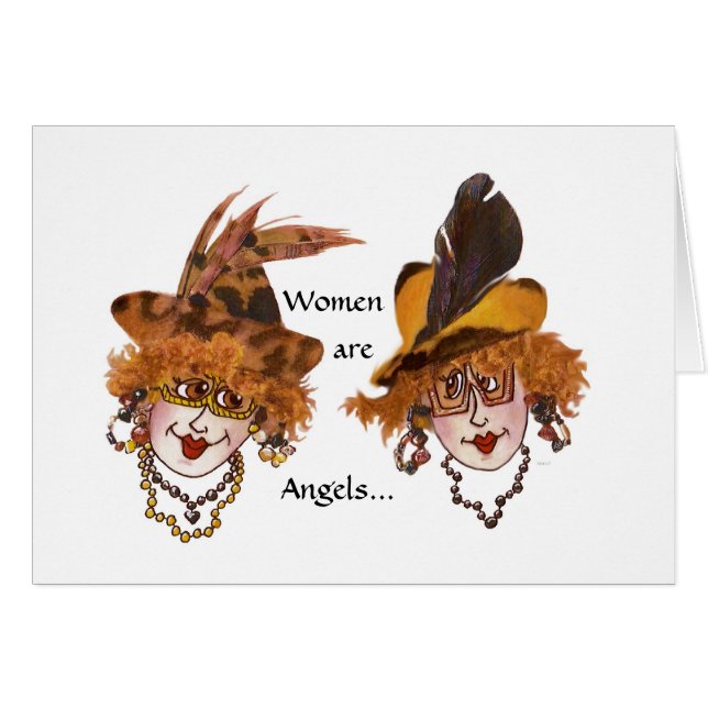Women are Angels Card (Front Horizontal)