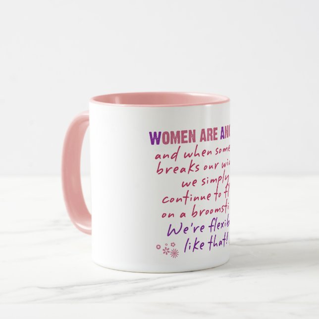 Women are Angels Mug (Front Left)
