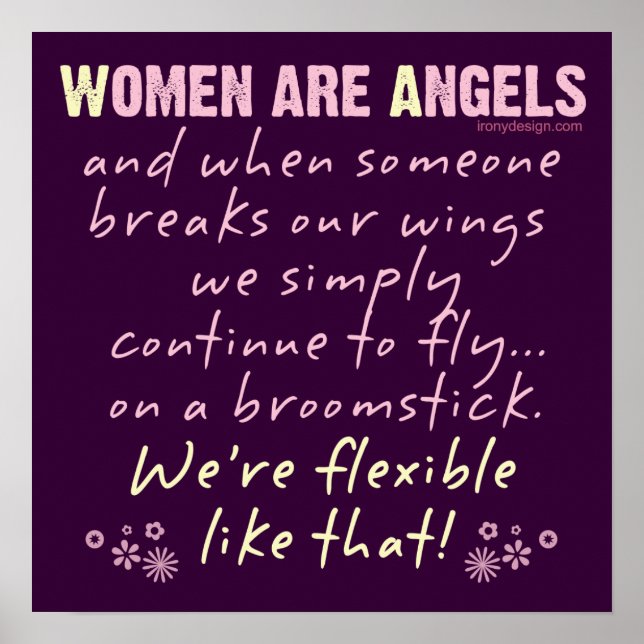 Women are Angels Poster (Front)