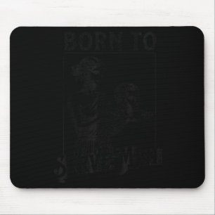 Women Are Born To Serve Men Funny Retro Girl Mouse Mat